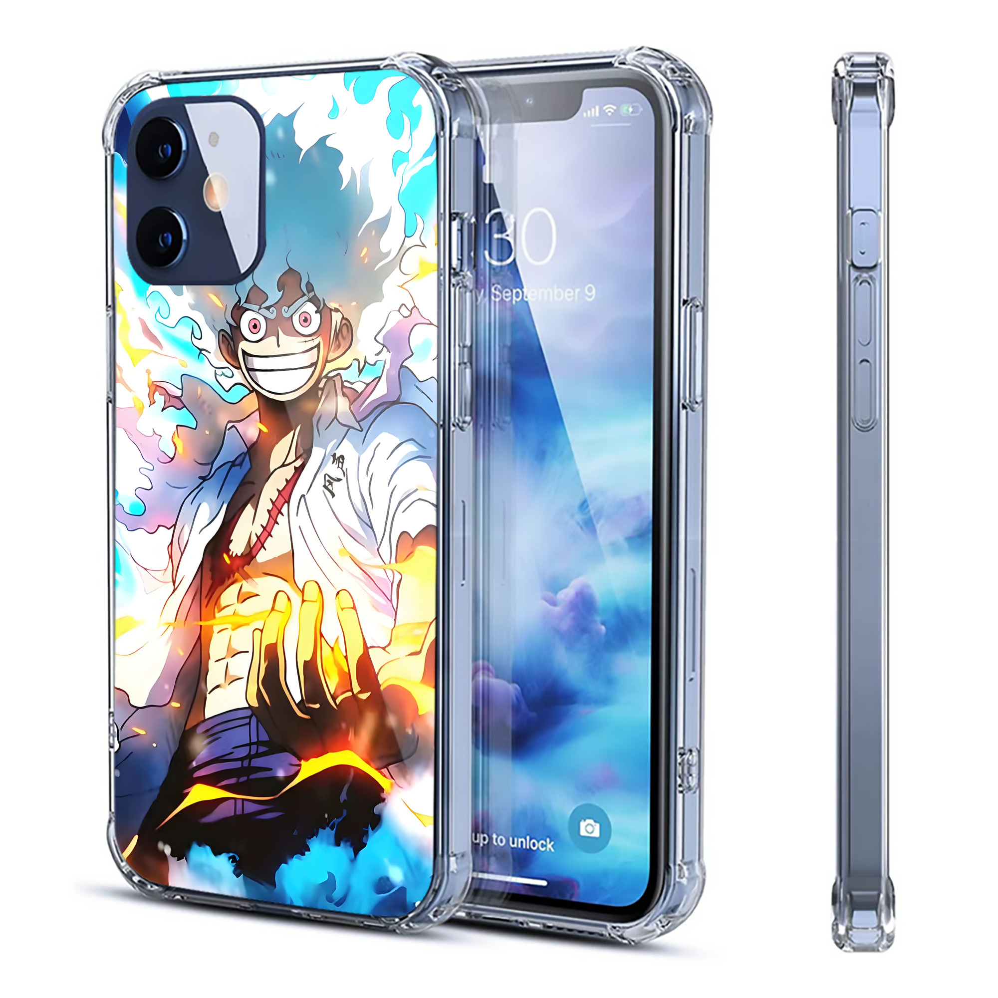 （画像用） ワンピース ONE PIECE 【iPhone 12シリーズ対応】透明スマホケース（クリアソフトケース）